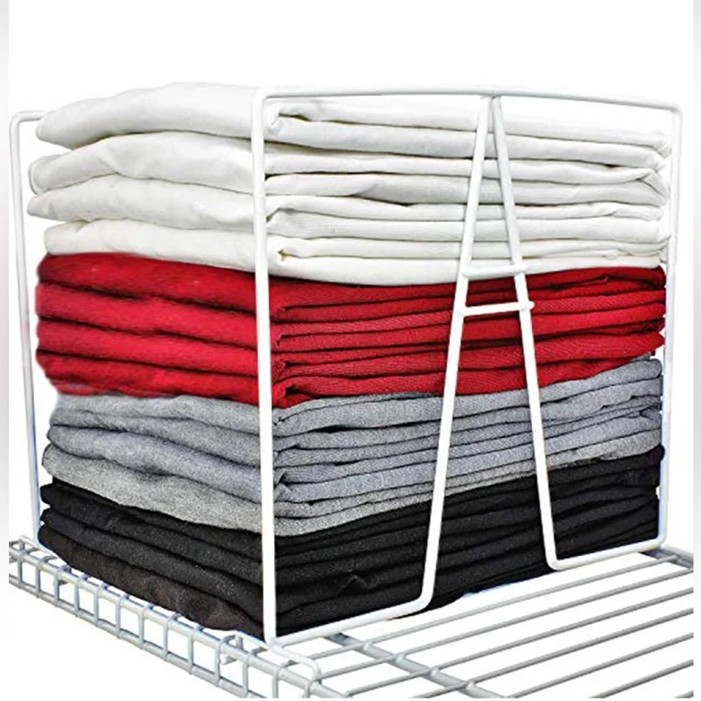 Lot of 8 White Shelf Dividers Organizers